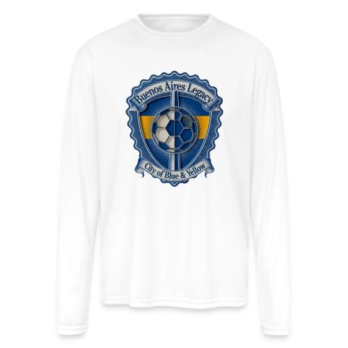 Buenos Aires Legacy T Shirt, Soccer City Pride Gif - Men's Moisture Wicking Performance Long Sleeve T-Shirt