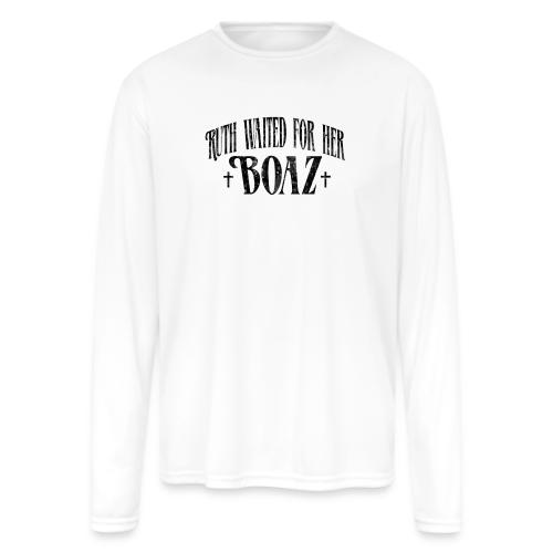 Ruth Waited for her Boaz - Men's Moisture Wicking Performance Long Sleeve T-Shirt