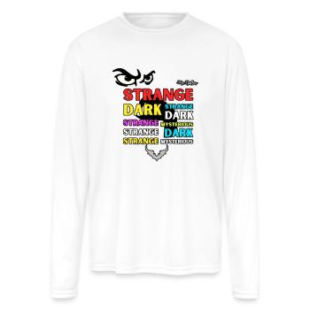 Mr Ballen Podcast Strange Dark - Men's Moisture Wicking Performance Long Sleeve T-Shirt - white - Front
