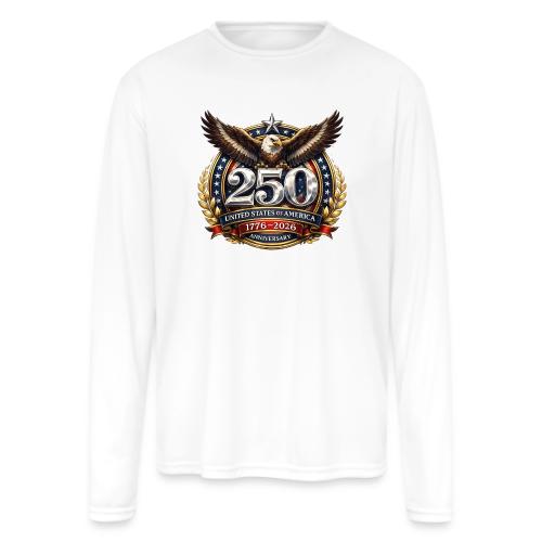 American Eagle USA 250th Anniversary 1776–2026 - Men's Moisture Wicking Performance Long Sleeve T-Shirt