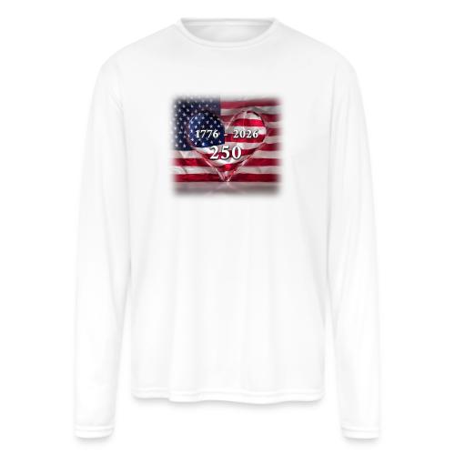 1776-2026 | 250 Years USA - Men's Moisture Wicking Performance Long Sleeve T-Shirt