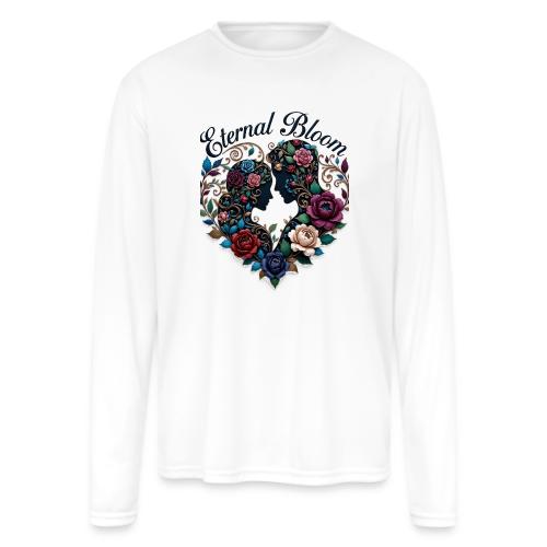 Eternal Bloom Embrace T-Shirt - Men's Moisture Wicking Performance Long Sleeve T-Shirt