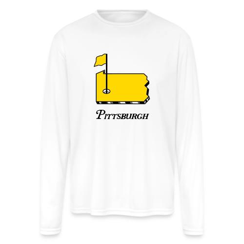Pittsburgh Golf: Hometahn - Men's Moisture Wicking Performance Long Sleeve T-Shirt