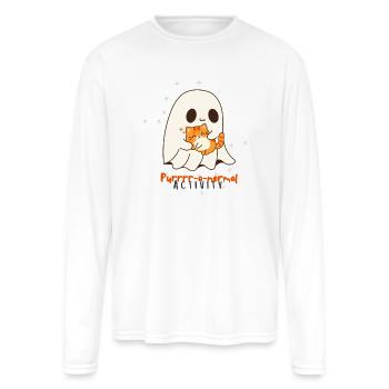 Purrrr-a-normal activity - Men's Moisture Wicking Performance Long Sleeve T-Shirt - white - Front