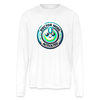 Doctor Mode Activated - Men's Moisture Wicking Performance Long Sleeve T-Shirt - white - Front