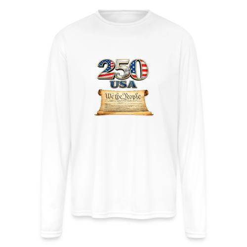 250th anniversary celebration of America - Men's Moisture Wicking Performance Long Sleeve T-Shirt