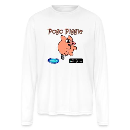 Pogo Piggle - Men's Moisture Wicking Performance Long Sleeve T-Shirt