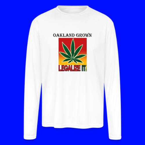 Oakland Grown Cannabis juridiques T-shirts 420 usure - Manches longues Performance Homme