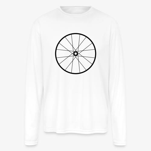 Bicycle Wheel - Men's Moisture Wicking Performance Long Sleeve T-Shirt
