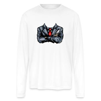 Dark Abstract The Mafia - Men's Moisture Wicking Performance Long Sleeve T-Shirt - white - Front