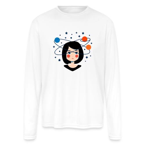 Spaced Out Girl – Mouse Pad - Men's Moisture Wicking Performance Long Sleeve T-Shirt