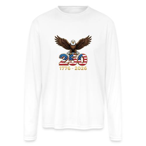 Eagle 250th Anniversary 1776-2026 - Men's Moisture Wicking Performance Long Sleeve T-Shirt