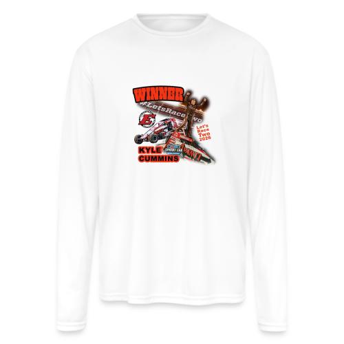 Kyle Cummins #LetsRaceTwo Winner - Men's Moisture Wicking Performance Long Sleeve T-Shirt