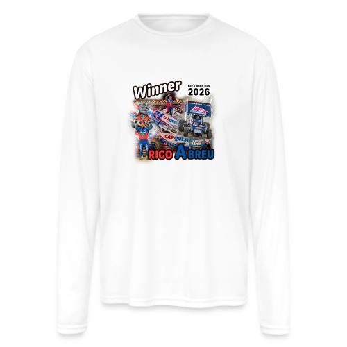 Rico Abreu #LetsRaceTwo Winner - Men's Moisture Wicking Performance Long Sleeve T-Shirt