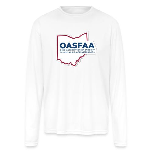 OASFAA Logo Color Cutout - Men's Moisture Wicking Performance Long Sleeve T-Shirt