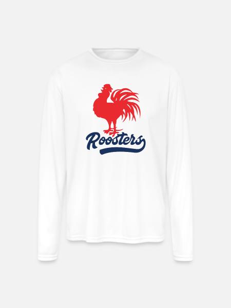 Sydney Roosters - Men's Moisture Wicking Performance Long Sleeve T-Shirt - white