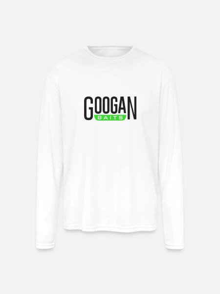 GOOGAN BAITS - Men's Moisture Wicking Performance Long Sleeve T-Shirt - white