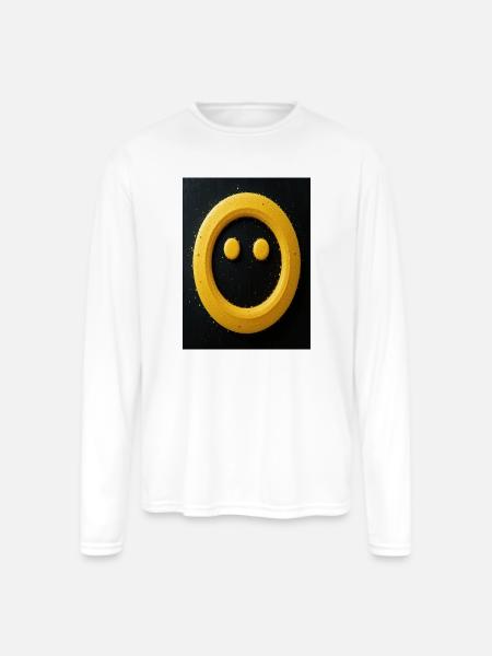 Unique art - Men's Moisture Wicking Performance Long Sleeve T-Shirt - white