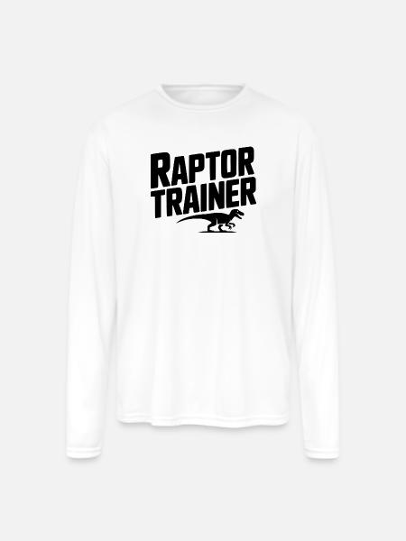 Raptor Trainer - Men's Moisture Wicking Performance Long Sleeve T-Shirt - white