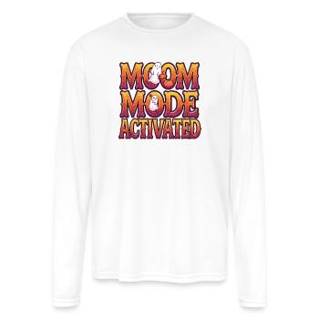 Mom Mode Activated - Men's Moisture Wicking Performance Long Sleeve T-Shirt - white - Front