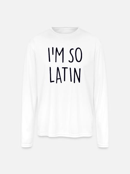 I am so Latin America - Men's Moisture Wicking Performance Long Sleeve T-Shirt - white
