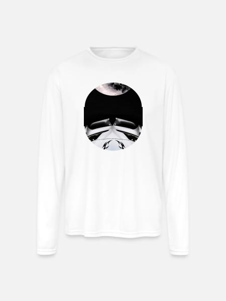 Moonlit Carfront Noir - Men's Moisture Wicking Performance Long Sleeve T-Shirt - white