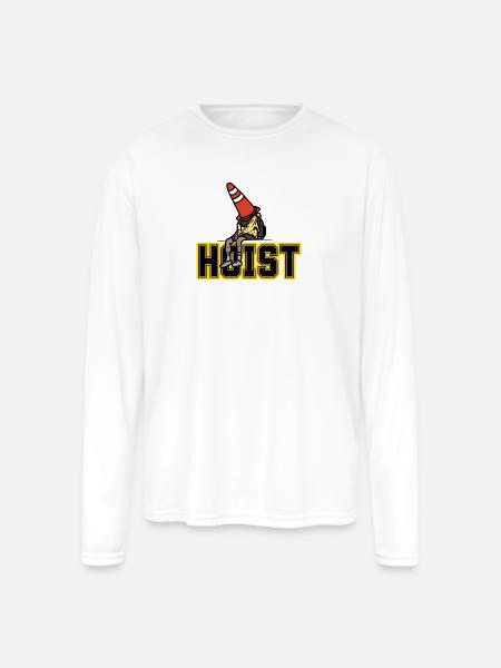 Hoist Cone Lounge Art - Men's Moisture Wicking Performance Long Sleeve T-Shirt - white