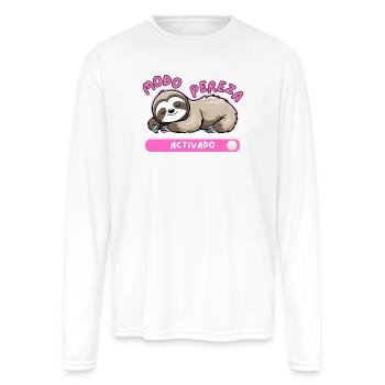 Sloth Mode Activated - Men's Moisture Wicking Performance Long Sleeve T-Shirt - white - Front