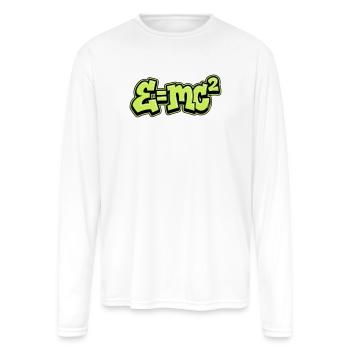 Science Formula Graffiti - Men's Moisture Wicking Performance Long Sleeve T-Shirt - white - Front