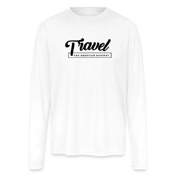 Pan-Am Travel design - Men's Moisture Wicking Performance Long Sleeve T-Shirt - white - Front