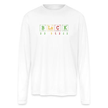 Black Nurse Registered Nurse - Men's Moisture Wicking Performance Long Sleeve T-Shirt - white - Front