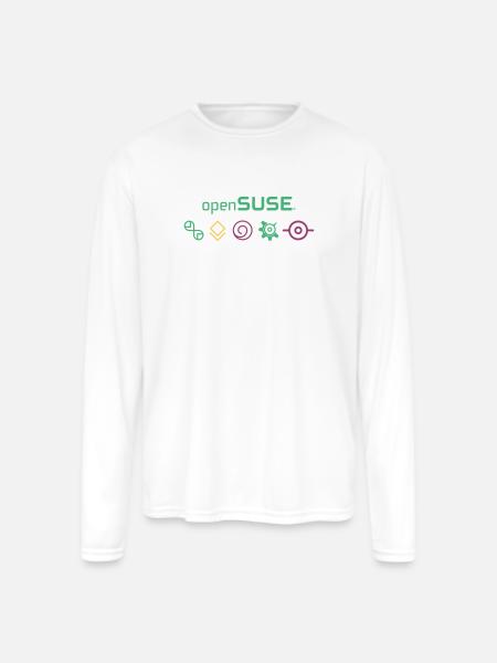 Distro Flavors - Men's Moisture Wicking Performance Long Sleeve T-Shirt - white