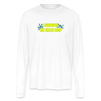 I Survived the Death Loop – Funny Gamer & Programm - Men's Moisture Wicking Performance Long Sleeve T-Shirt - white - Front