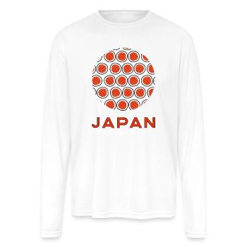 Rising Sushi (dark) - Men's Moisture Wicking Performance Long Sleeve T-Shirt - white - Front