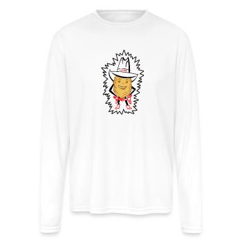 Slim Chipley - Men's Moisture Wicking Performance Long Sleeve T-Shirt - white - Front