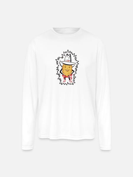 Slim Chipley - Men's Moisture Wicking Performance Long Sleeve T-Shirt - white