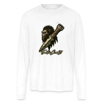 TactiCraft primitive hunter - Men's Moisture Wicking Performance Long Sleeve T-Shirt - white - Front