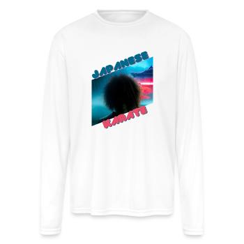 Japanese Karate Active - Men's Moisture Wicking Performance Long Sleeve T-Shirt - white - Front
