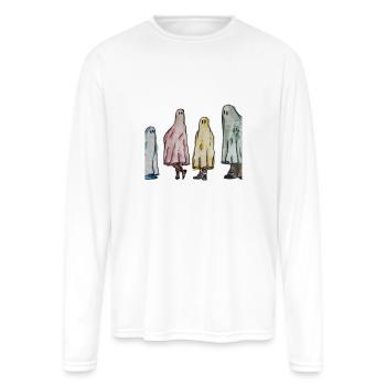 Four Friends Active - Men's Moisture Wicking Performance Long Sleeve T-Shirt - white - Front