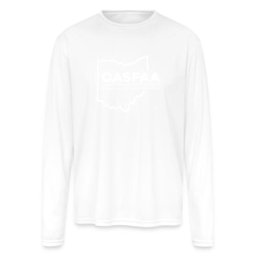 OASFAA B&W Logo - Men's Moisture Wicking Performance Long Sleeve T-Shirt