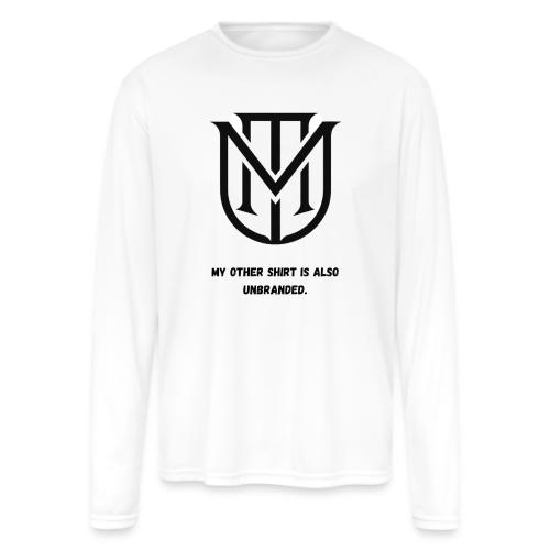 My Other Shirt Is Also Unbranded T-Shirt | Quiet L - Men's Moisture Wicking Performance Long Sleeve T-Shirt