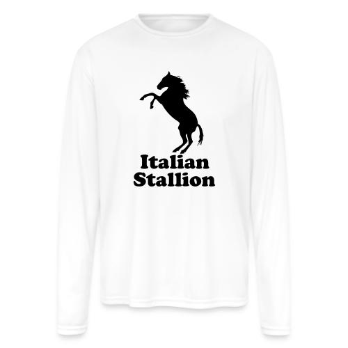 Italian Stallion - Men's Moisture Wicking Performance Long Sleeve T-Shirt