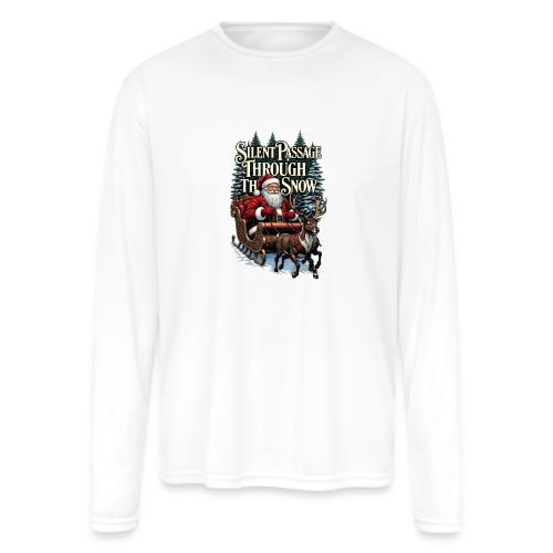 Nostalgic Santa T-Shirt - Men's Moisture Wicking Performance Long Sleeve T-Shirt