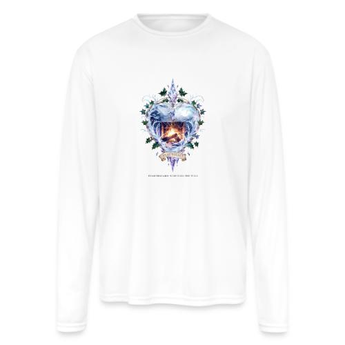 Imbolc Candle Veil T-Shirt | Veiled Rebirth - Men's Moisture Wicking Performance Long Sleeve T-Shirt