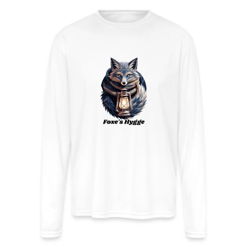 Hygge Ember Fox T-Shirt - Men's Moisture Wicking Performance Long Sleeve T-Shirt