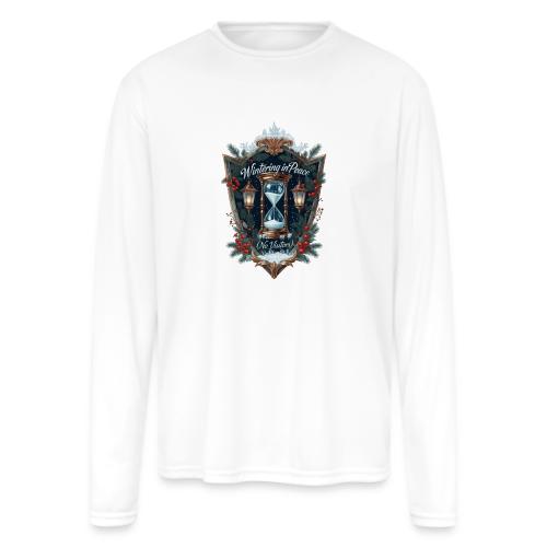 Wintering in Peace (No Visitors) T-Shirt - Men's Moisture Wicking Performance Long Sleeve T-Shirt