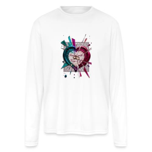 Sealed with a Kiss-Off T-Shirt - Men's Moisture Wicking Performance Long Sleeve T-Shirt