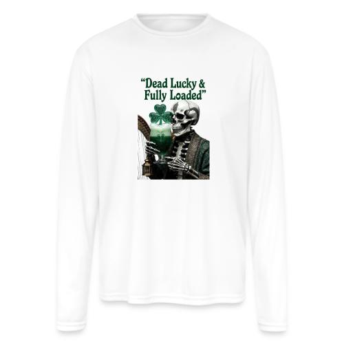 Lucky Skeleton Stout T-Shirt - Men's Moisture Wicking Performance Long Sleeve T-Shirt