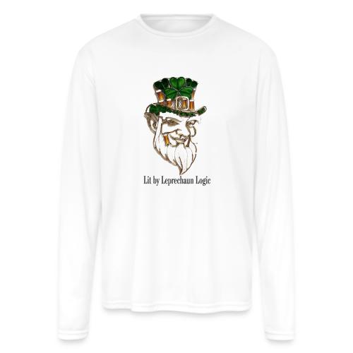 Leprechaun Lantern Mischief T-Shirt - Men's Moisture Wicking Performance Long Sleeve T-Shirt