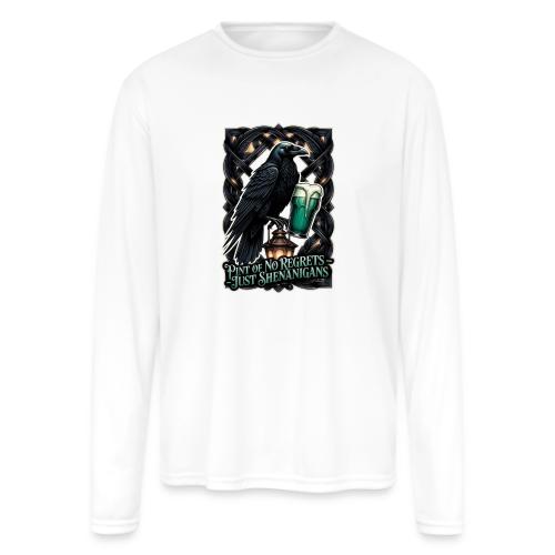 Sarcastic Raven Shenanigans Tee - Men's Moisture Wicking Performance Long Sleeve T-Shirt